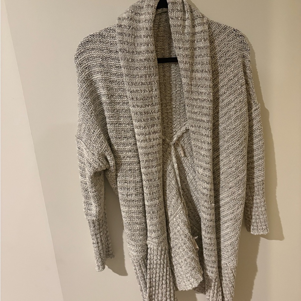 Free People grey knit cardigan